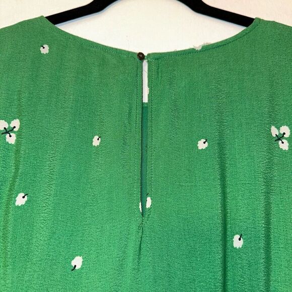 Abercrombie and Fitch Women’s Green Floral Pencil Dress Size Large - Picture 6 of 11